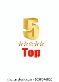 5 top logo star
