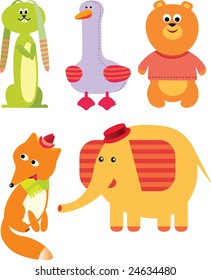 5 Toy icon set.