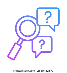 5 Why'S Icon Element For Design