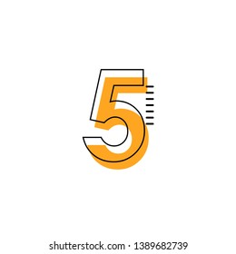 5 Year Anniversary Vector Template Design Illustration