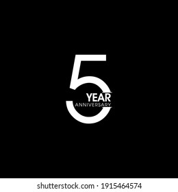 5 Year Anniversary Vector Template Design Illustration, Template Icons, Year Icons Vector