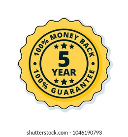 5 year money back guarantee