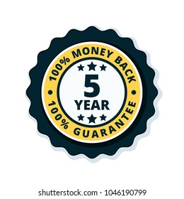 5 year money back guarantee