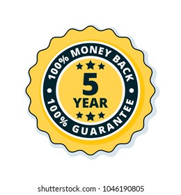5 year money back guarantee