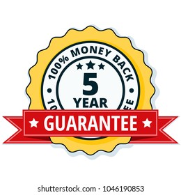 5 year money back guarantee