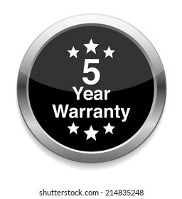 5 year warranty button