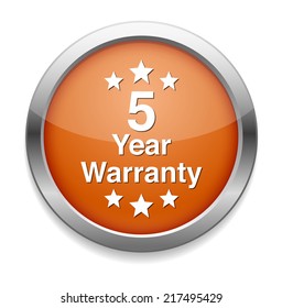5 year warranty button