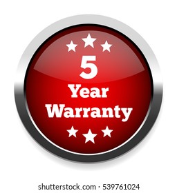 5 year warranty button