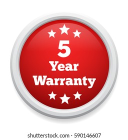 5 year warranty button