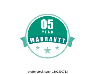 5 Year Warranty image vectors