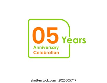 Celebración de 5 años Diseño de plantillas vectoriales Ilustración