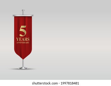 5 Years Anniversary - Flag icon