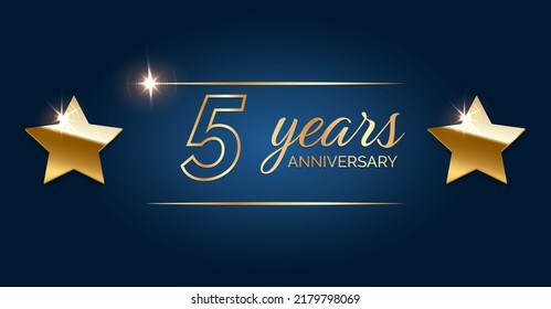 5 years anniversary hapy birthday first invitation celebration party card event. 5 anniversary template celebration party.