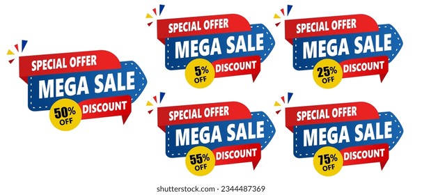 50%, 5%, 25%, 55%, 75% Precio de venta conjunto de plancha de banner, gran oferta especial.