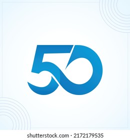 50 Resumen plantilla vectorial de diseño de logotipo creativo de primera calidad moderna