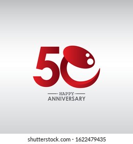 50 anniversary celebration vector concept template design illustration