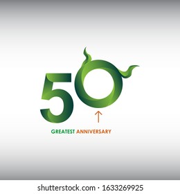 50 anniversary celebration vector concept template design illustrator