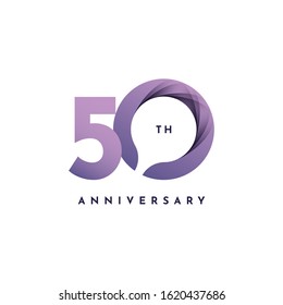 50 Anniversary Template Design. Vector Eps 10