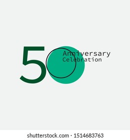 50 anniversary vector concept template design