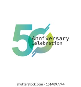 50 anniversary vector concept template design
