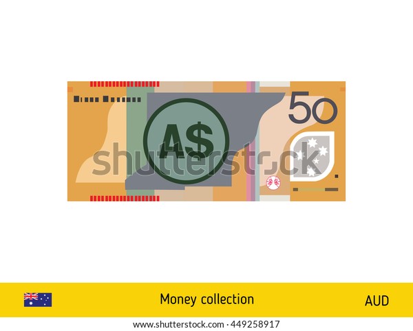 50オーストラリアドルの紙幣イラスト のベクター画像素材 ロイヤリティフリー