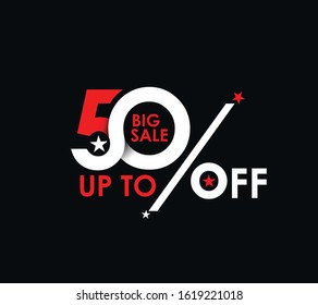 50% big sale upto off discount design. 