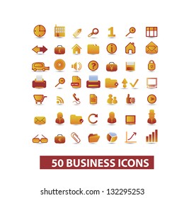 conjunto de 50 iconos de negocios, vector