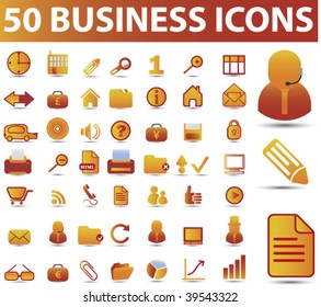 50 íconos del negocio. vector