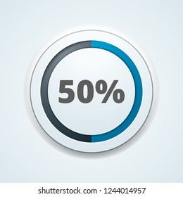 50% button illustration