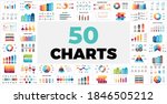 50 Charts Pack. Infographics for your presentation. Perfect for any industry from business or marketing to startup and data science.