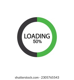 50% circle diagrams Infographics vector, 50 Percentage ready to use for web design.