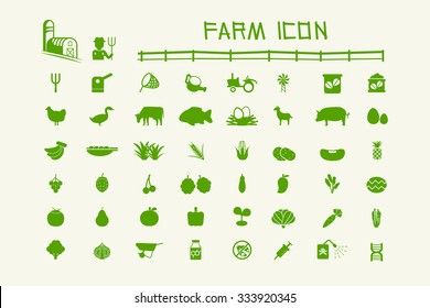 50 common icon farm and organic. Cattle ,Crops,Insecticide,
Genetic engineering and Agricultural Equipment.