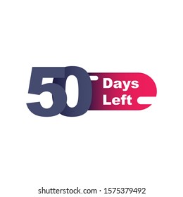 50 Days left design template