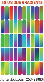 50 Different Colorful gradients Set