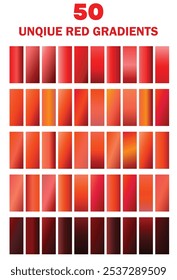 50 Different types of red gradients