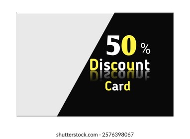 50% discount card, 50% discount voucher discount shopping voucher card