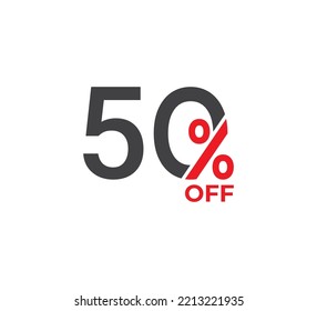 50% Discount Coupon. Sale offer price sign. Sale tags set vector badges template. Special offer symbol. Discount promotion. Discount badge shape. Vector illustration design