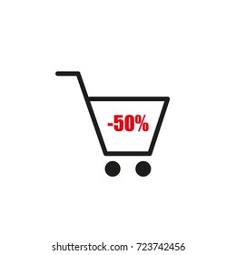 50% discount icon