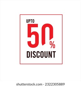 50% Discount Icons, 50% Discount Vector, up to 50% off