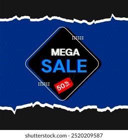 50% discount on 3D signage. Special offer. discount label. big offer, sale, special offer tag, sticker, label, banner, advertising, offer icon.