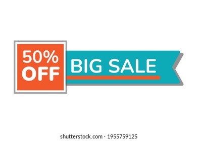 a 50% discount promotion vector design for your business