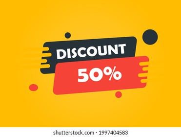50 discount, Sales Vector badges for Labels, , Stickers, Banners, Tags, Web Stickers, New offer.