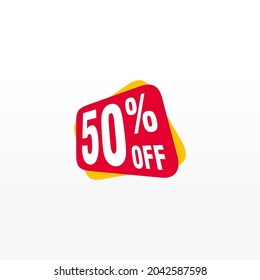 50 discount, Sales Vector badges for Labels, , Stickers, Banners, Tags, Web Stickers, New offer. Discount origami sign banner