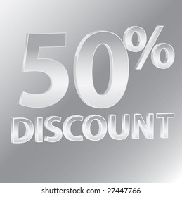 50% Discounts / vector