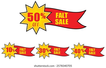 50% Flat Sale, Modern style Sale offer Icon, Vector Icon, PNG I cons, Icons Set, Offer Icon, Modern Style, 0 Percent discount offer, clearance, promotion banner layout with sticker style,special offer