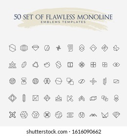 50 Flawless Monoline Emblem Template Multipupose