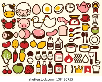 50+ Food and Drink Icon - Vector File EPS10