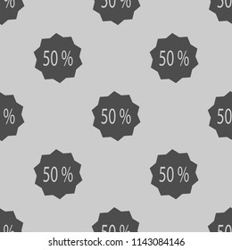 50% icon illustration vector, for web and mobile design seamless pattern