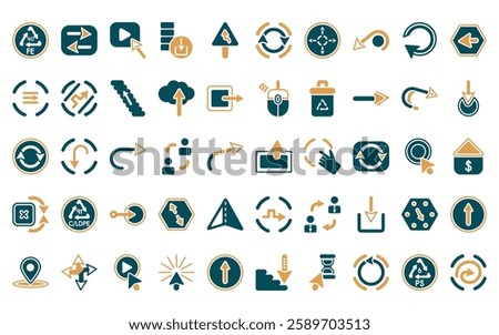 50 linear transportation icon pack. vector thin line more, padnote, rocket launch, add user, brightness, subtraction, waiting icons suitable for apps and websites ui designs.