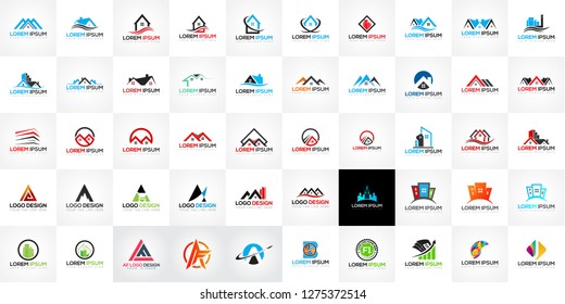 50 Logo Templates set